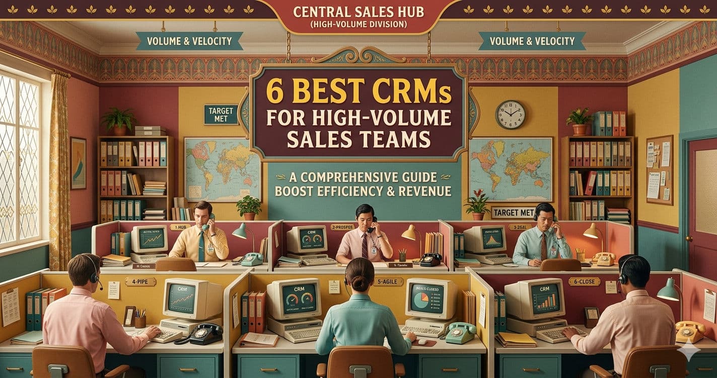 6 Best CRMs for High-Volume Sales Teams in 2026 | Guide