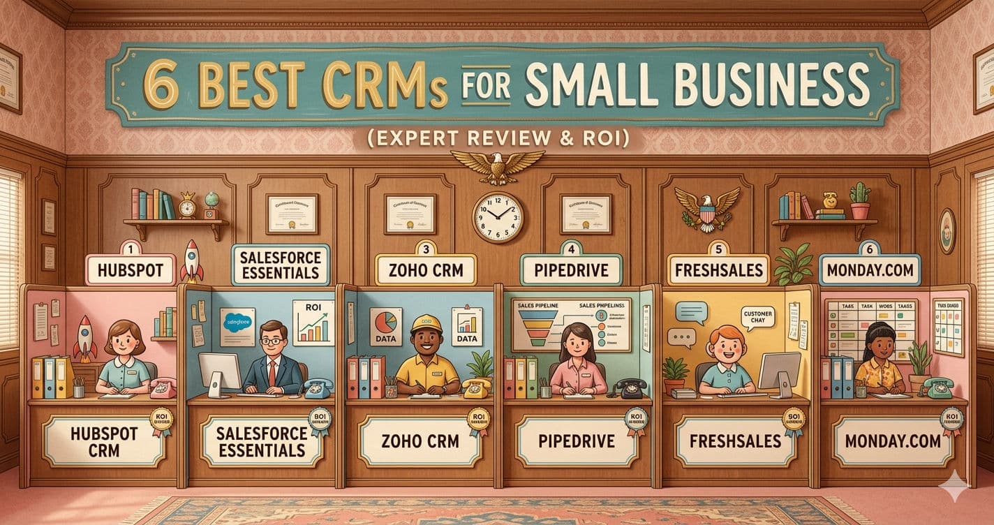 6 Best CRMs for Small Business 2026 (Expert Review & ROI)