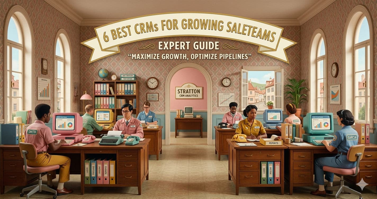 6 Best CRMs for Growing Sales Teams in 2026 | Expert Guide